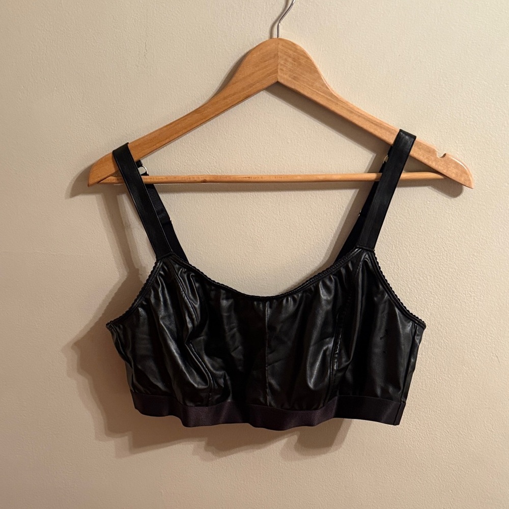 **CLEARANCE Torrid Black Pleather Bralette